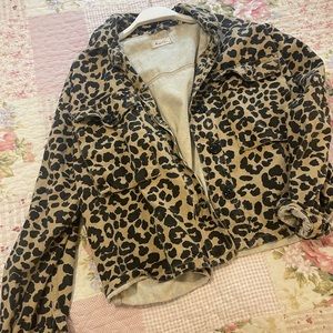 Leopard Denim Jacket